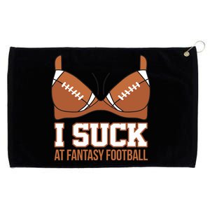 I Suck At Fantasy Football Last Place Grommeted Golf Towel