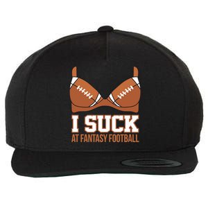 I Suck At Fantasy Football Last Place Wool Snapback Cap