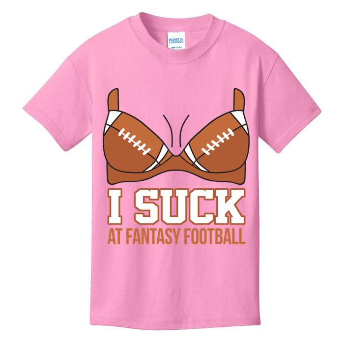 I Suck At Fantasy Football Last Place Kids T-Shirt