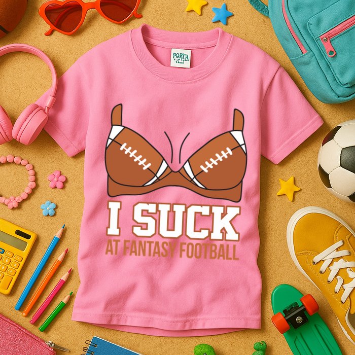 I Suck At Fantasy Football Last Place Kids T-Shirt