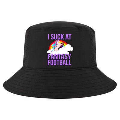 I Suck At Fantasy Football Unicorn Cool Comfort Performance Bucket Hat