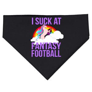 I Suck At Fantasy Football Unicorn USA-Made Doggie Bandana