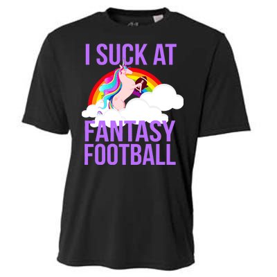 I Suck At Fantasy Football Unicorn Cooling Performance Crew T-Shirt