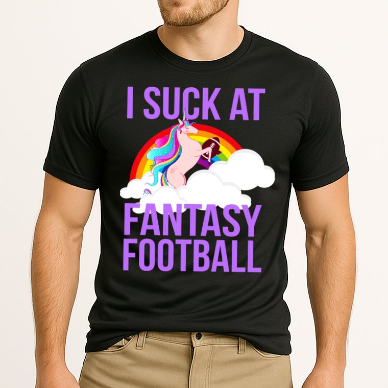 I Suck At Fantasy Football Unicorn Performance Shirt