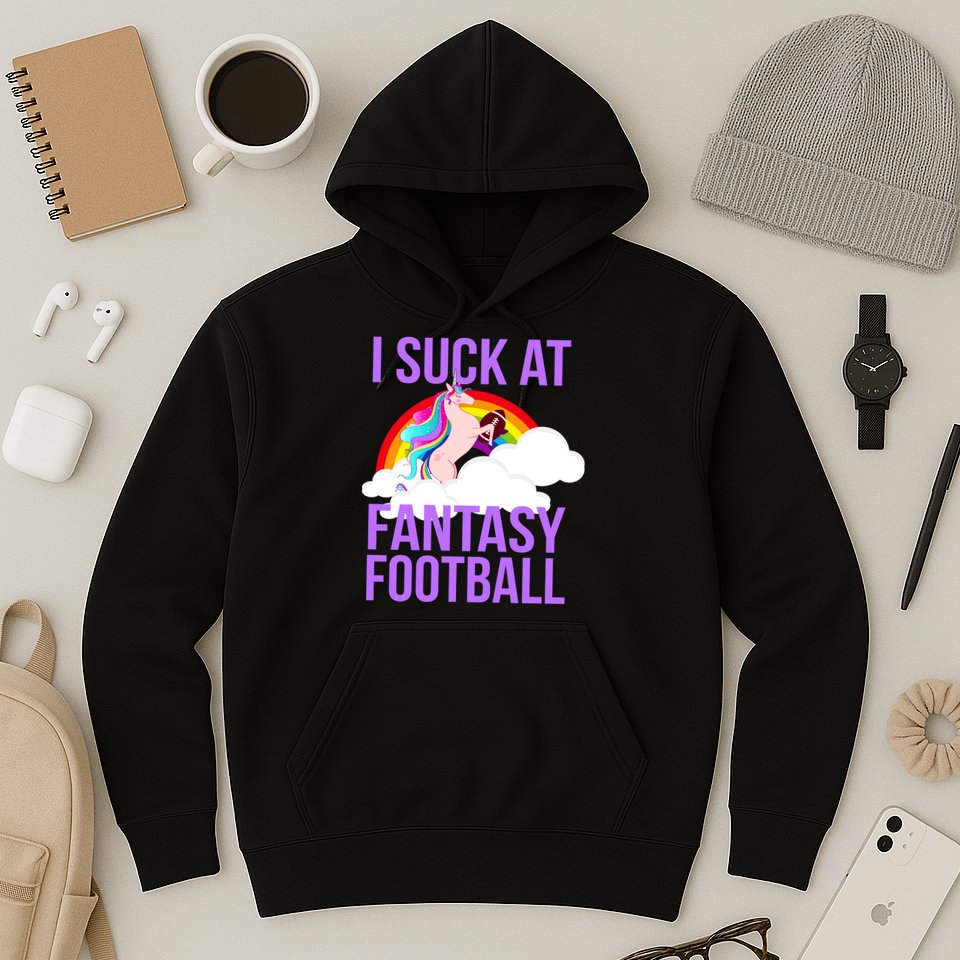I Suck At Fantasy Football Unicorn Hoodie