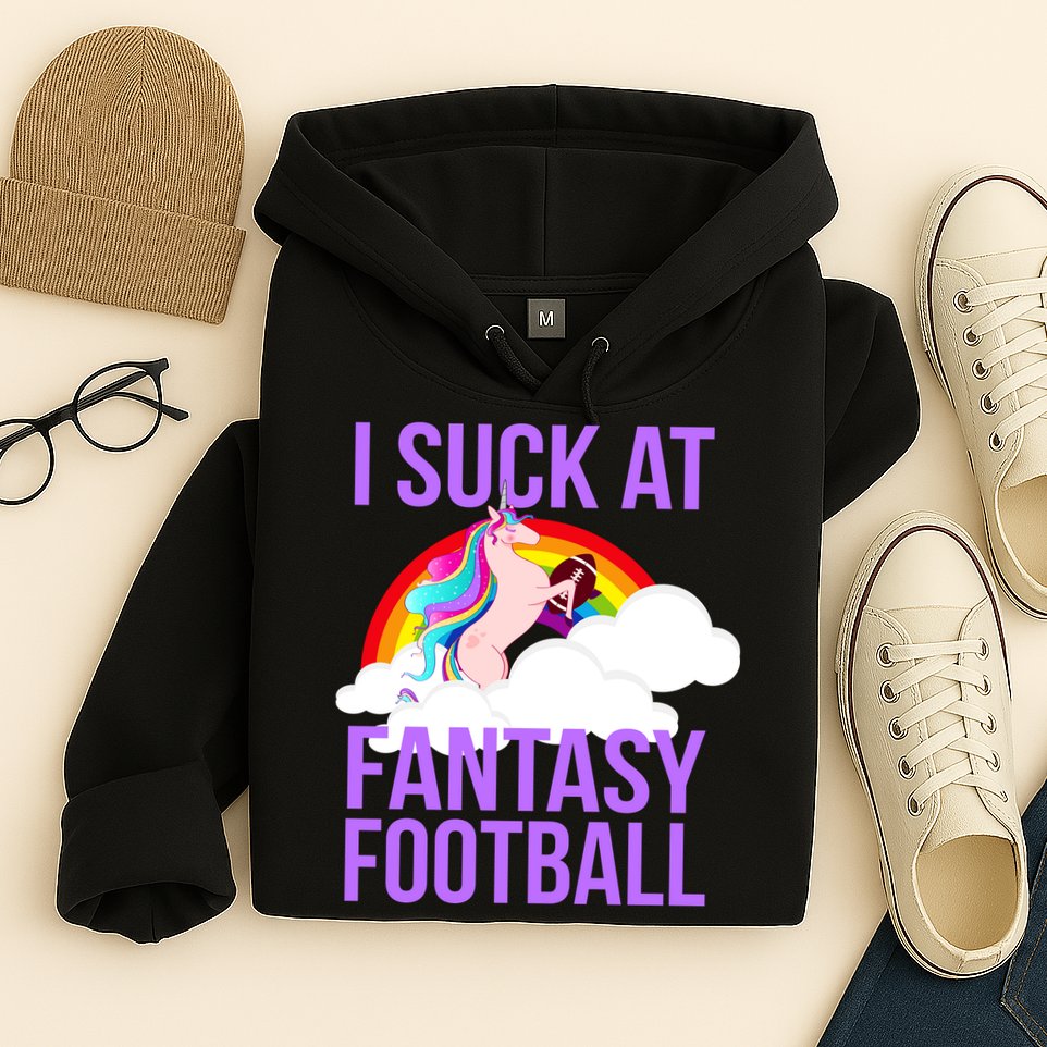 I Suck At Fantasy Football Unicorn Hoodie