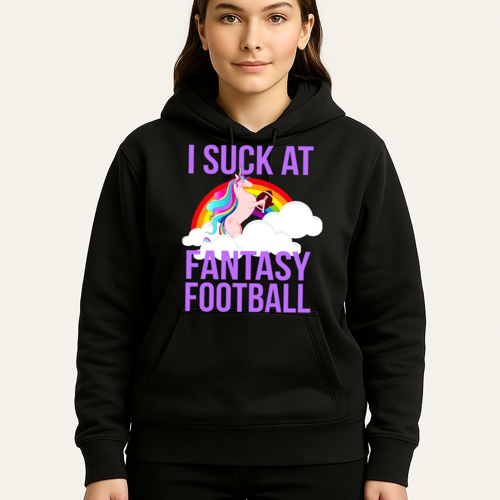 I Suck At Fantasy Football Unicorn Hoodie