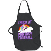 I Suck At Fantasy Football Unicorn Apron