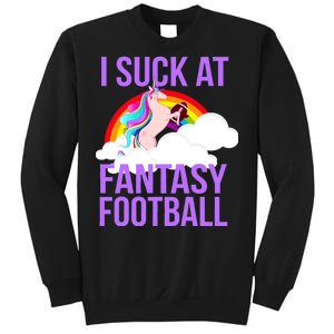 I Suck At Fantasy Football Unicorn Sweatshirt