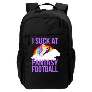 I Suck At Fantasy Football Unicorn Daily Commute Backpack