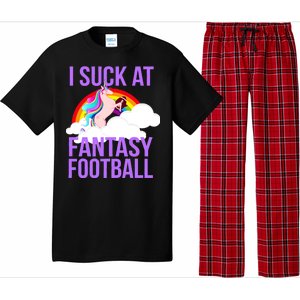 I Suck At Fantasy Football Unicorn Pajama Set