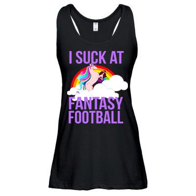 I Suck At Fantasy Football Unicorn Ladies Essential Flowy Tank