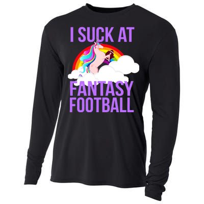 I Suck At Fantasy Football Unicorn Cooling Performance Long Sleeve Crew