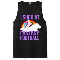 I Suck At Fantasy Football Unicorn PosiCharge Competitor Tank