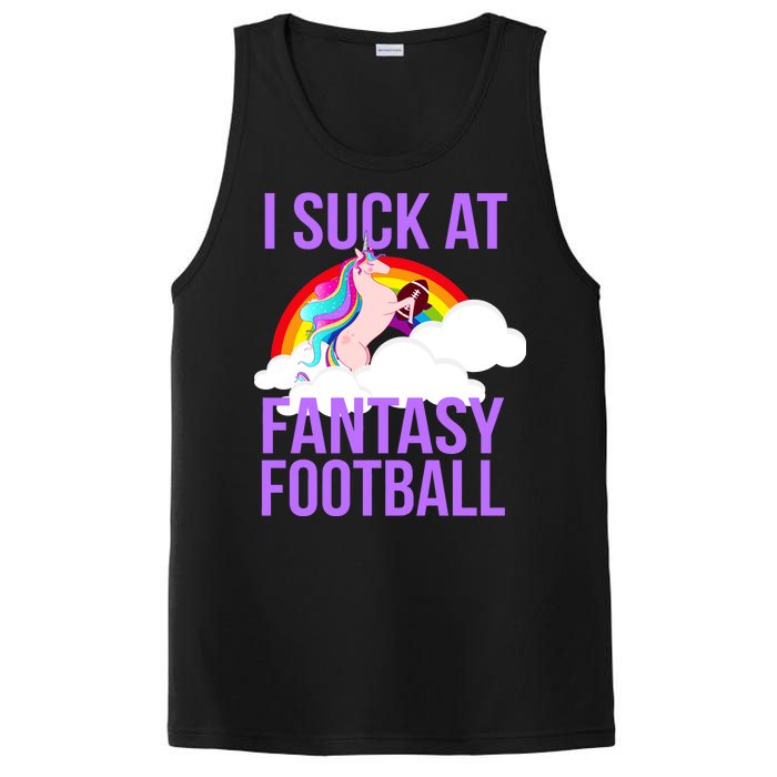 I Suck At Fantasy Football Unicorn PosiCharge Competitor Tank