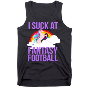 I Suck At Fantasy Football Unicorn Tank Top