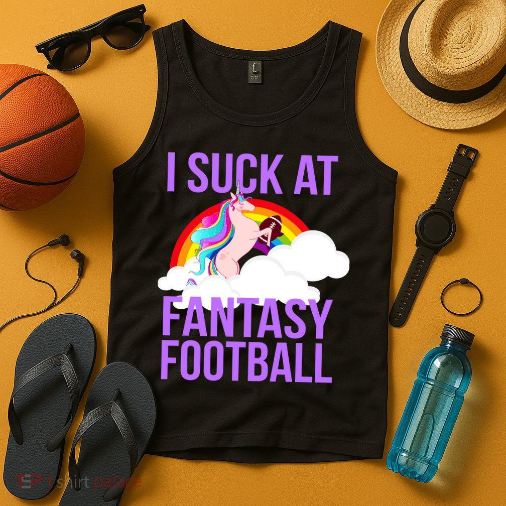 I Suck At Fantasy Football Unicorn Tank Top