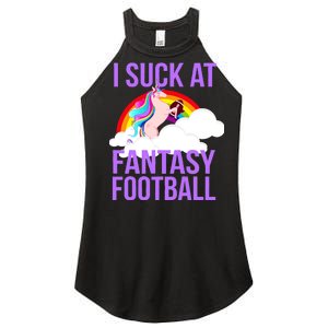 I Suck At Fantasy Football Unicorn Women's Perfect Tri Rocker Tank