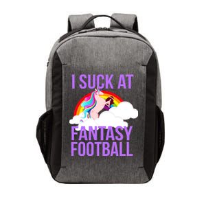 I Suck At Fantasy Football Unicorn Vector Backpack