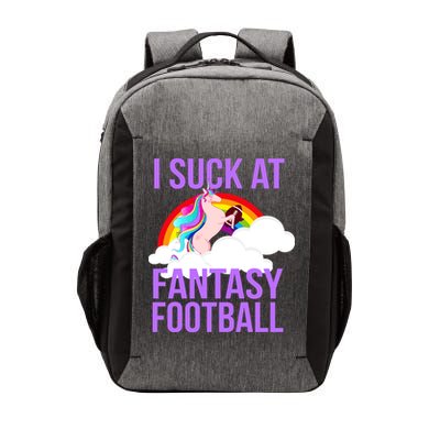 I Suck At Fantasy Football Unicorn Vector Backpack