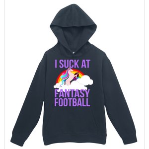 I Suck At Fantasy Football Unicorn Urban Pullover Hoodie