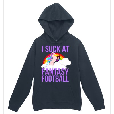 I Suck At Fantasy Football Unicorn Urban Pullover Hoodie