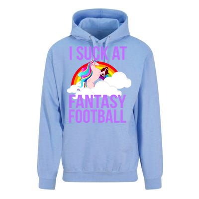 I Suck At Fantasy Football Unicorn Unisex Surf Hoodie