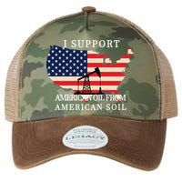 I Support American Oil From American Soil Keystone Pipeline Legacy Tie Dye Trucker Hat