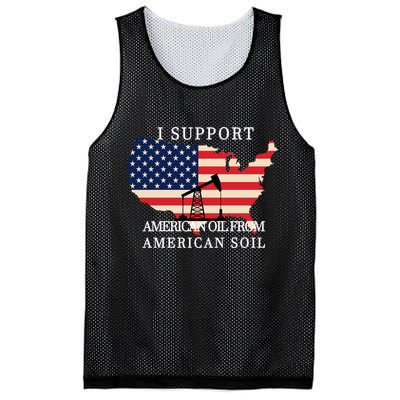 I Support American Oil From American Soil Keystone Pipeline Mesh Reversible Basketball Jersey Tank