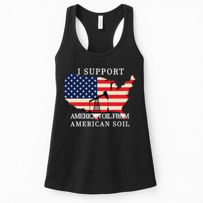 I Support American Oil From American Soil Keystone Pipeline Womens Tank Top