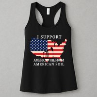 I Support American Oil From American Soil Keystone Pipeline Womens Tank Top