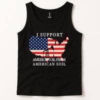I Support American Oil From American Soil Keystone Pipeline Tank Top