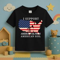 I Support American Oil From American Soil Keystone Pipeline Toddler T-Shirt