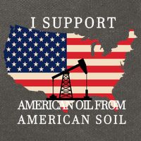 I Support American Oil From American Soil Keystone Pipeline Cotton Canvas Backpack