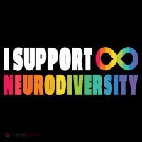 I Support Neurodiversity Stripe Pom Pom Beanie