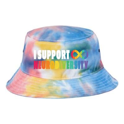 I Support Neurodiversity Tie Dye Newport Bucket Hat