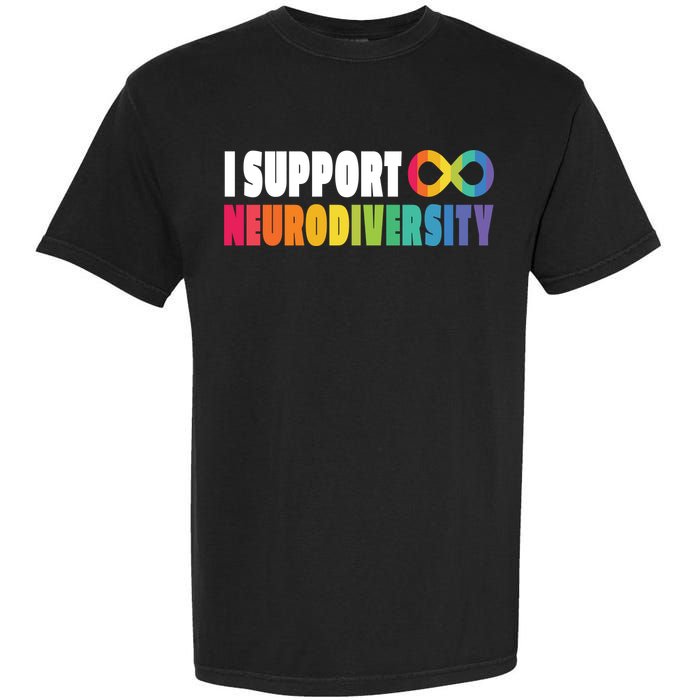 I Support Neurodiversity Garment-Dyed Heavyweight T-Shirt