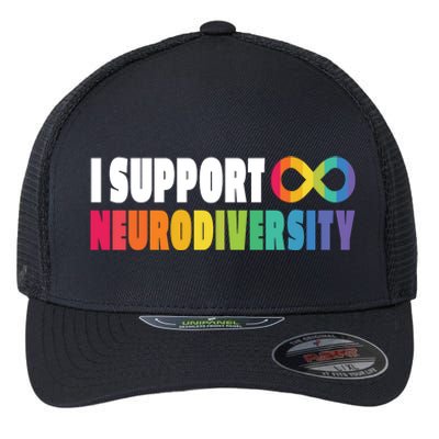 I Support Neurodiversity Flexfit Unipanel Trucker Cap