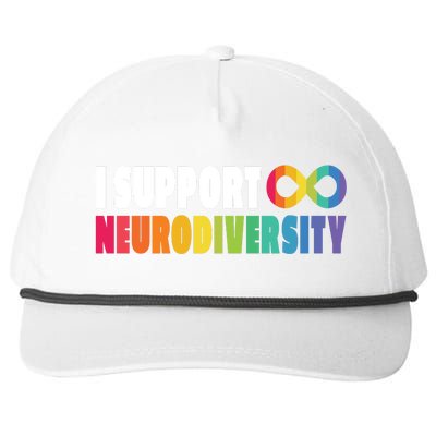 I Support Neurodiversity Snapback Five-Panel Rope Hat