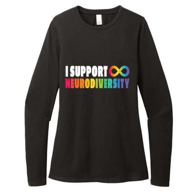 I Support Neurodiversity Womens CVC Long Sleeve Shirt