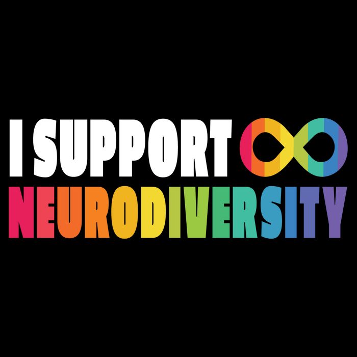 I Support Neurodiversity Cropped Pullover Crew