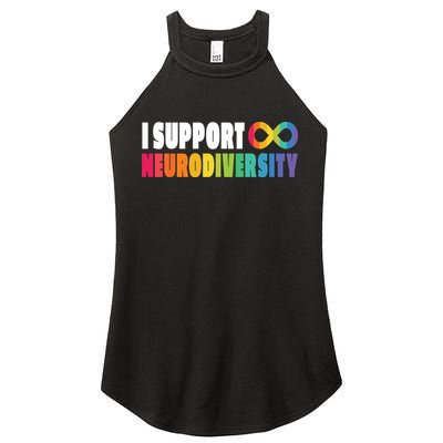 I Support Neurodiversity Women's Perfect Tri Rocker Tank