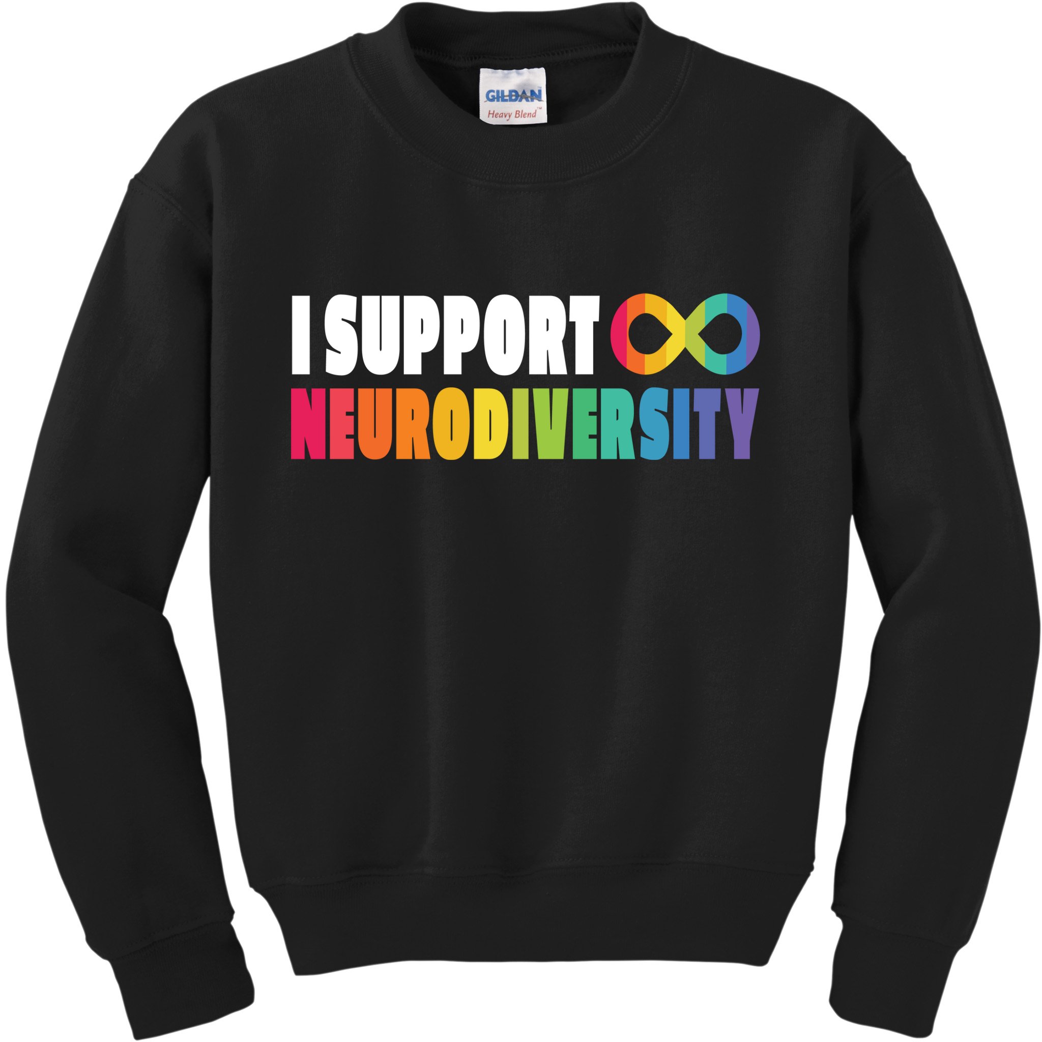 I Support Neurodiversity Kids Sweatshirt