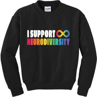 I Support Neurodiversity Kids Sweatshirt