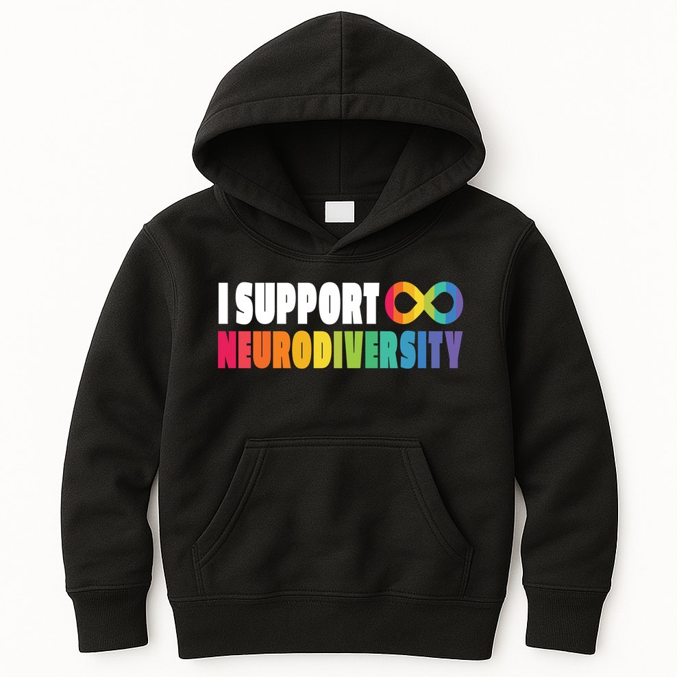 I Support Neurodiversity Kids Hoodie