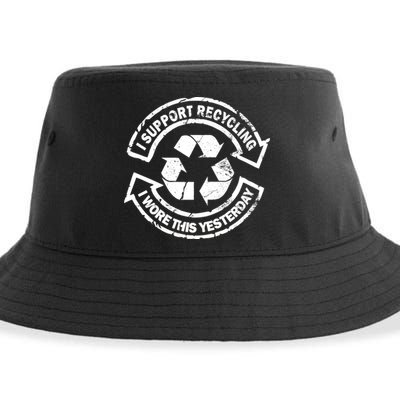 I Support Recycling Wore This Yesterday Sustainable Bucket Hat