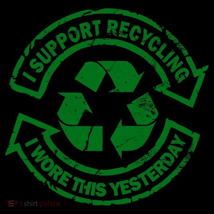 I Support Recycling Wore This Yesterday Mug