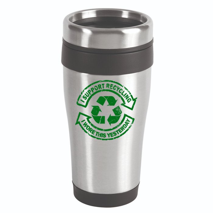 I Support Recycling Wore This Yesterday 16oz Travel Tumbler