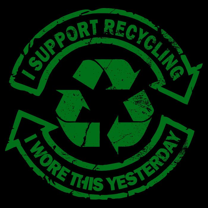 I Support Recycling Wore This Yesterday 16oz Travel Tumbler