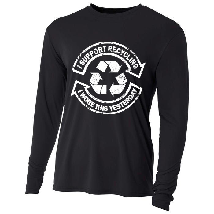 I Support Recycling Wore This Yesterday Cooling Performance Long Sleeve Crew